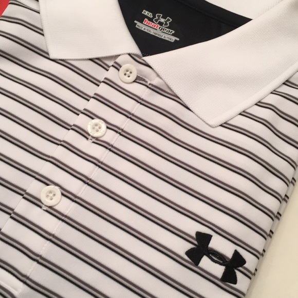 Under Armour UA Men’s Stripped Golf Polo Shirt - Picture 5 of 6